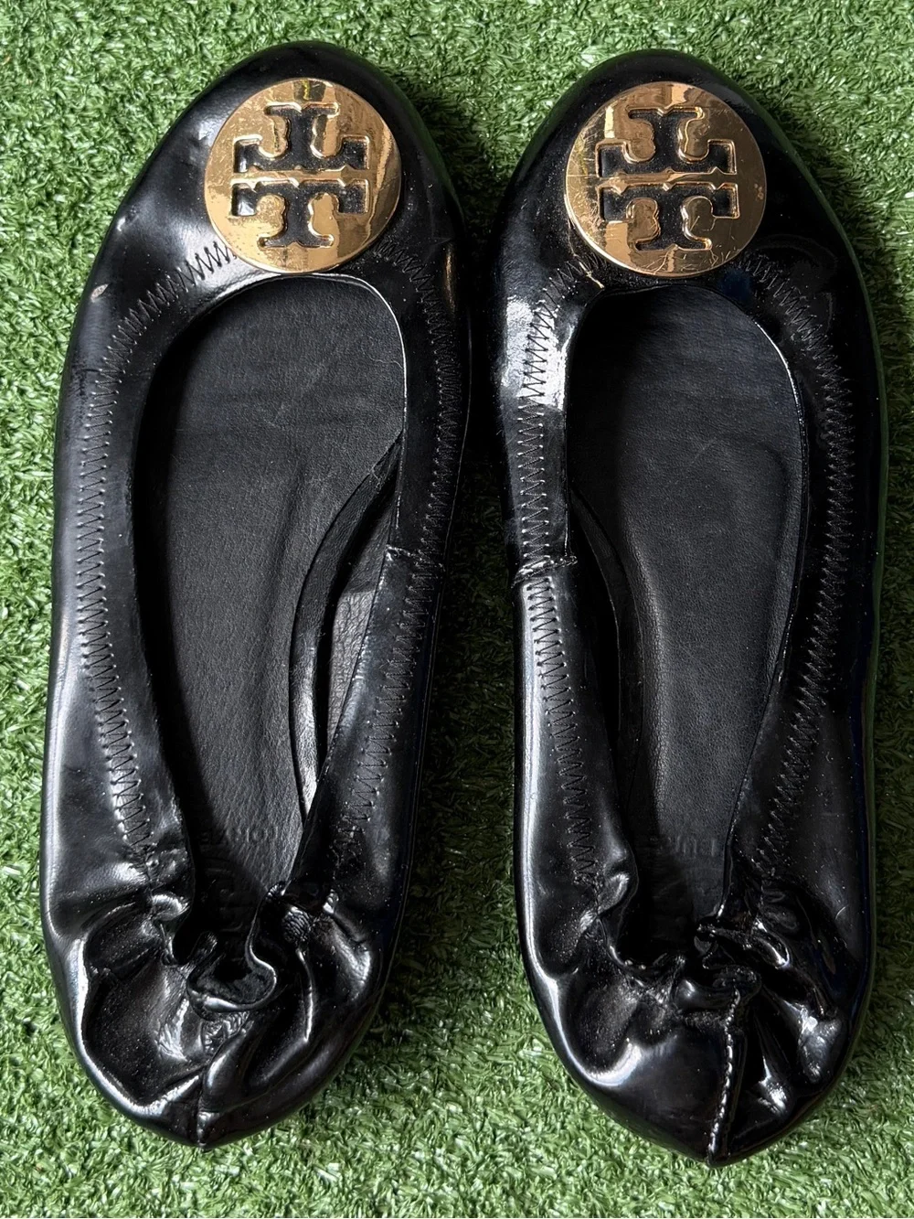 Tory Burch Black Patent Leather Women’s Ballet Flats